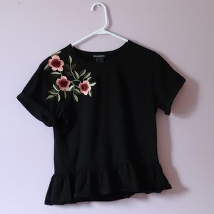 Floral Embellished T-shirt